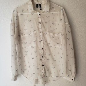 Sheer women's blouse MNG